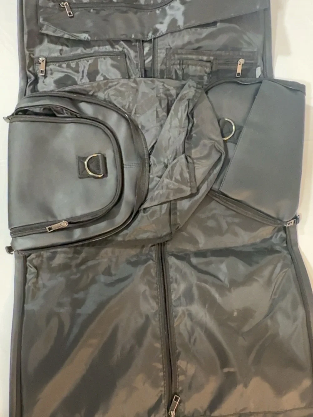 Black Travel Tote Bag